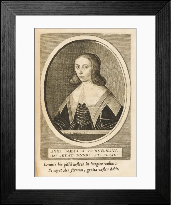 Framed Print : Anna Maria Van Schurman Framed Print : Anna Maria Van Schurman