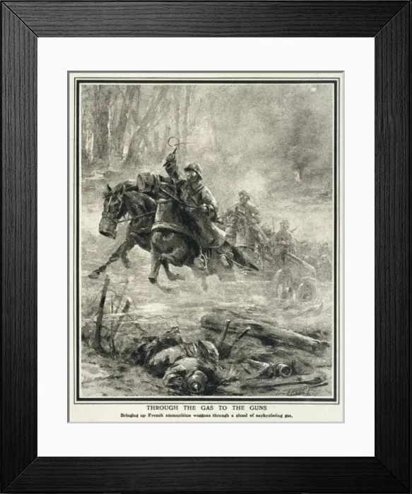 Framed Print : WW1 / 1917 / AMMO WAGONS Framed Print : WW1 / 1917 / AMMO WAGONS
