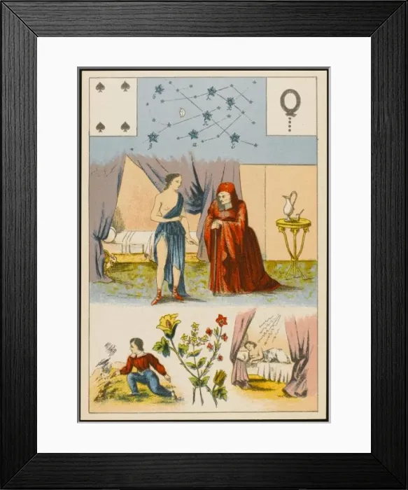 Framed Print : Lenormand - Wise Woman Framed Print : Lenormand - Wise Woman