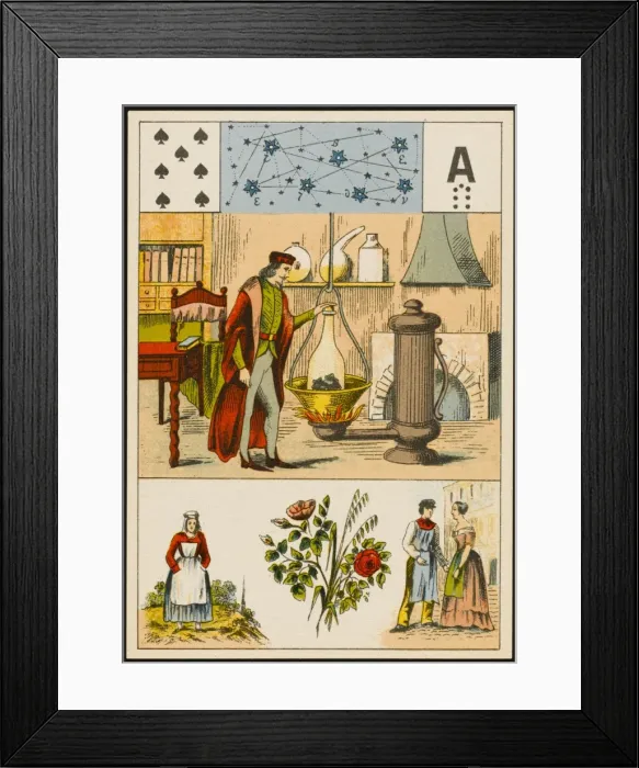 Framed Print : Alchemy / Lenormand 4 Framed Print : Alchemy / Lenormand 4
