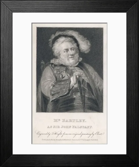 Framed Print : Bartley as Falstaff Framed Print : Bartley as Falstaff