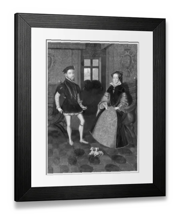 Framed Print : Mary Tudor / Felipe II Framed Print : Mary Tudor / Felipe II