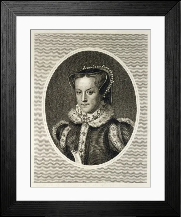 Framed Print : Mary Tudor / Oval Eng Framed Print : Mary Tudor / Oval Eng