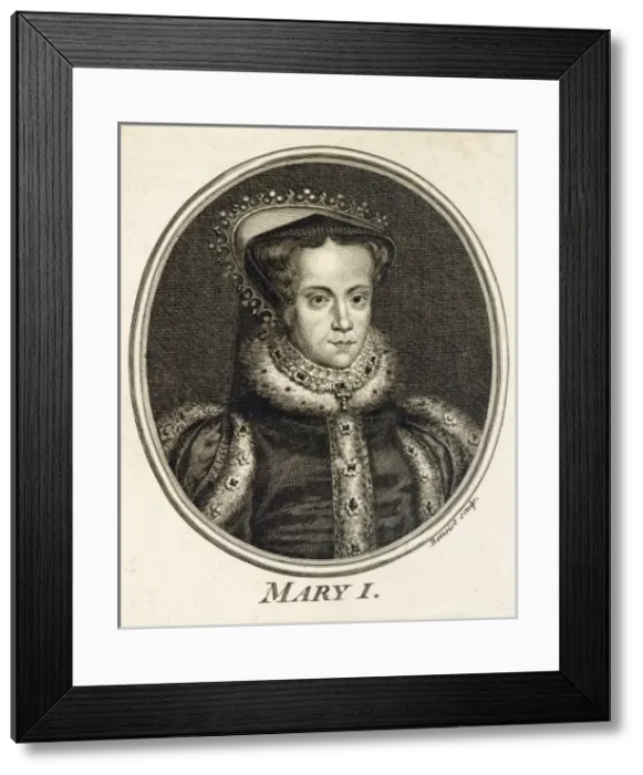 Framed Print : Mary Tudor / Benoist Framed Print : Mary Tudor / Benoist