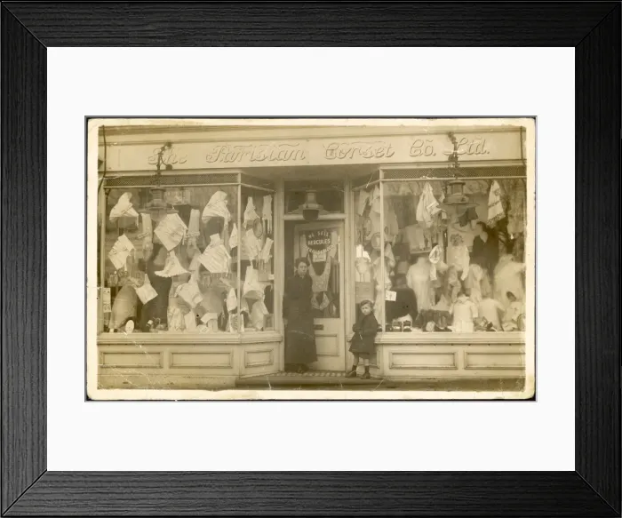 Framed Print : Parisian Corset Co. Shop Framed Print : Parisian Corset Co. Shop