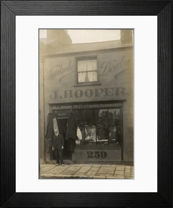 Framed Print : Old Clothes Shop / Photo Framed Print : Old Clothes Shop / Photo