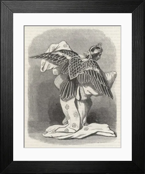 Framed Print : Bird Dance / Japan / 1862 Framed Print : Bird Dance / Japan / 1862