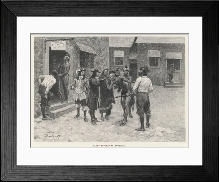 Framed Print : Native Canadians, C17 Framed Print : Native Canadians, C17