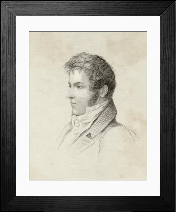 Framed Print : Washington Irving / Brown Framed Print : Washington Irving / Brown