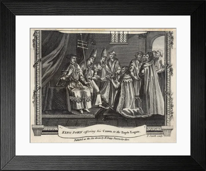 Framed Print : 1213 / King John & Pope Framed Print : 1213 / King John & Pope