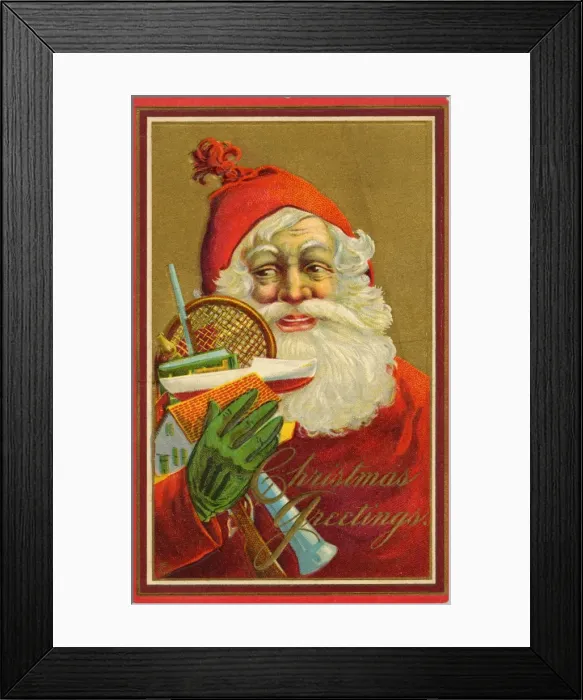 Framed Print : Santa and Presents Framed Print : Santa and Presents