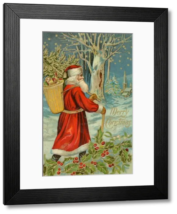 Framed Print : Santa and Presents Framed Print : Santa and Presents
