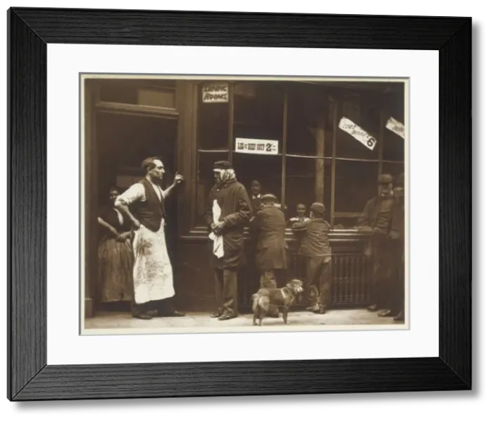 Framed Print : Queueing for Soup 1877 Framed Print : Queueing for Soup 1877