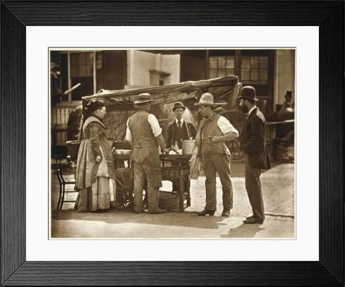 Framed Print : Food Stall 1877 Framed Print : Food Stall 1877
