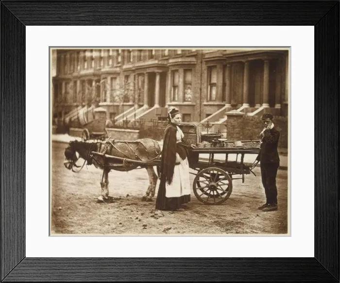Framed Print : Strawberry Seller 1877 Framed Print : Strawberry Seller 1877