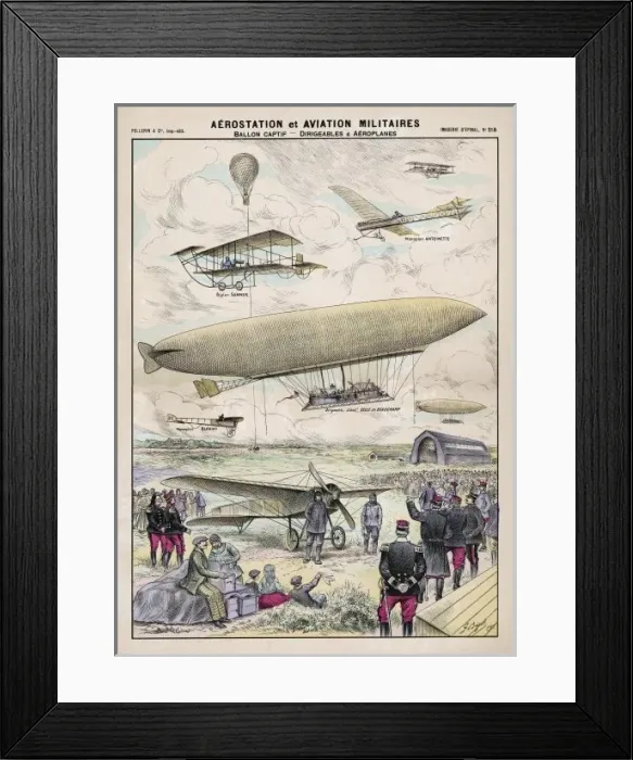 Framed Print : Various Aircraft 1912 Framed Print : Various Aircraft 1912