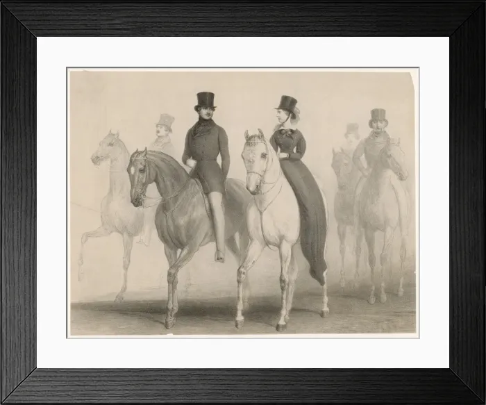 Framed Print : Victoria / Albert / Riding Framed Print : Victoria / Albert / Riding