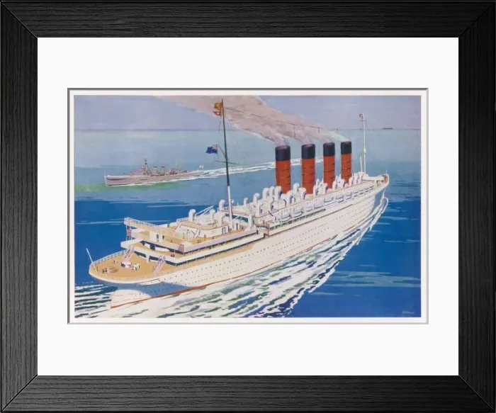 Framed Print : LINER MAURETANIA Framed Print : LINER MAURETANIA
