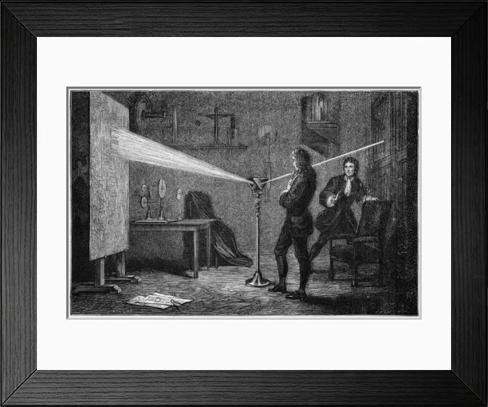 Framed Print : Newton / Decomposes Light Framed Print : Newton / Decomposes Light