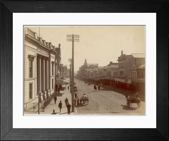 Framed Print : Auckland Street Scene Framed Print : Auckland Street Scene