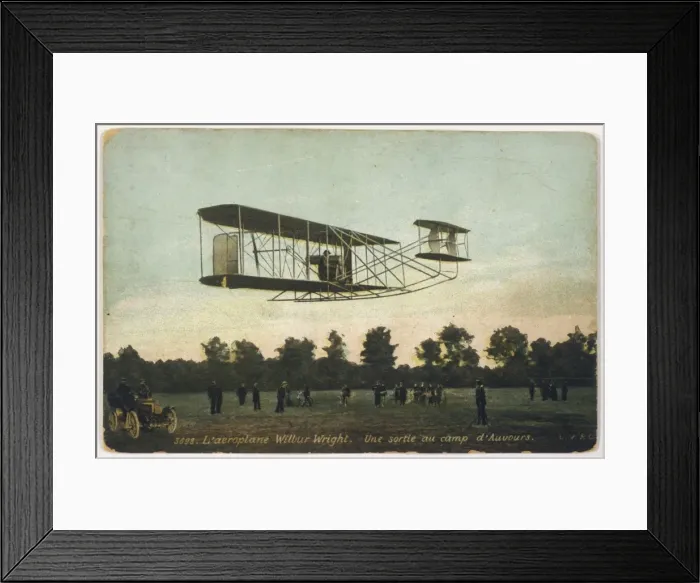 Framed Print : Wright at Auvours 1908