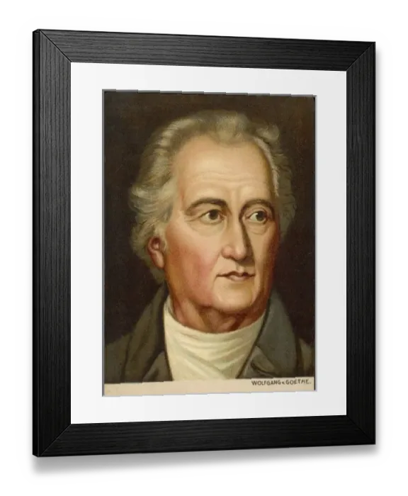 Framed Print : Goethe / Anon Card Framed Print : Goethe / Anon Card