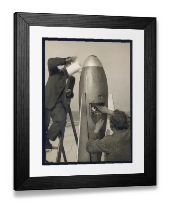 Framed Print : German Rocket Experiment Framed Print : German Rocket Experiment
