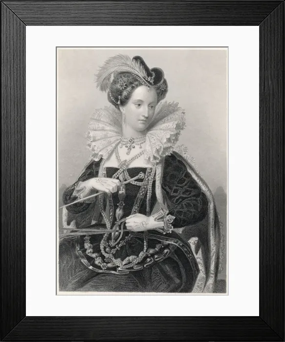 Framed Print : Elizabeth I / Holl / Corboul Framed Print : Elizabeth I / Holl / Corboul