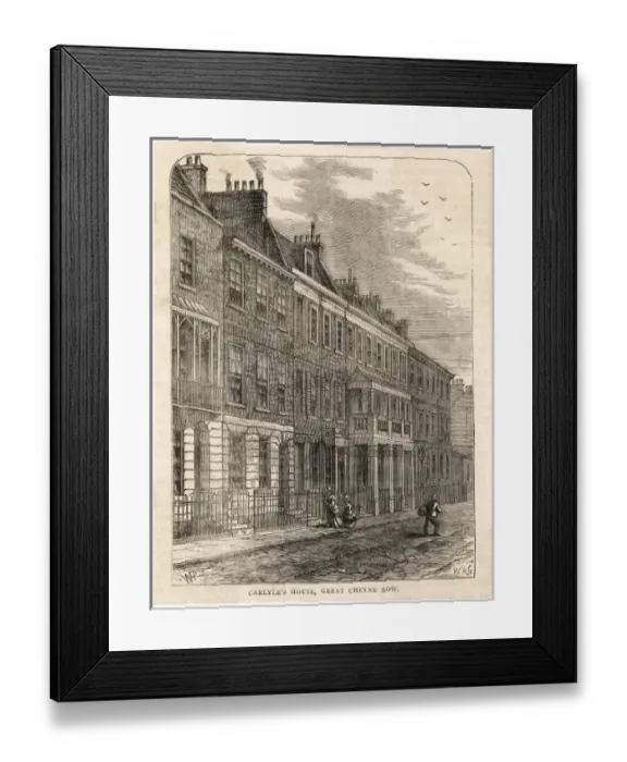 Framed Print : Thomas Carlyle / Cheyne Rw Framed Print : Thomas Carlyle / Cheyne Rw