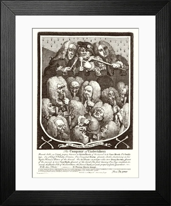 Framed Print : Hogarth / Physicians Framed Print : Hogarth / Physicians