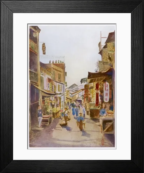 Framed Print : China / Macao Street Scene Framed Print : China / Macao Street Scene