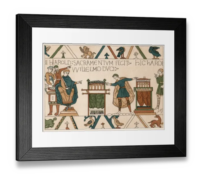 Framed Print : Harold Swears Fealty Framed Print : Harold Swears Fealty