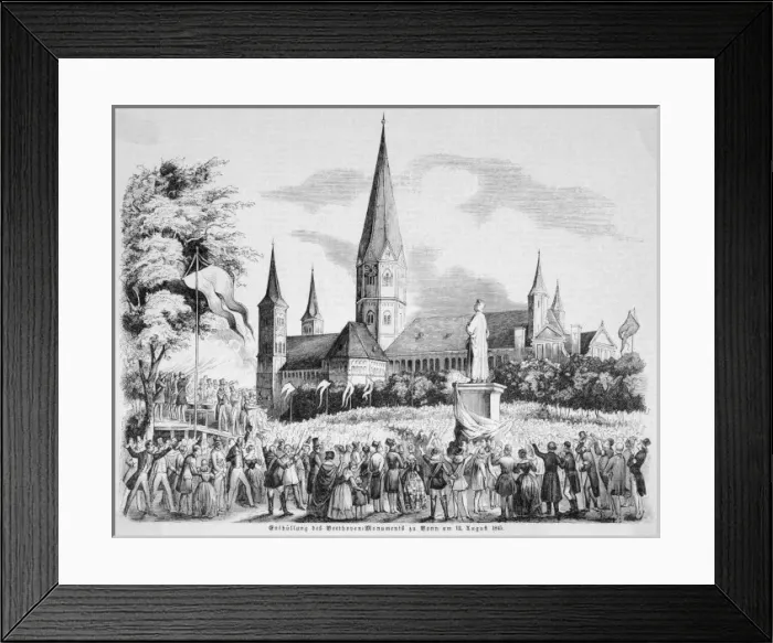 Framed Print : Beethoven / Bonn Statue Framed Print : Beethoven / Bonn Statue