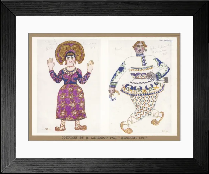 Framed Print : Ballet Russes / Midnight Framed Print : Ballet Russes / Midnight