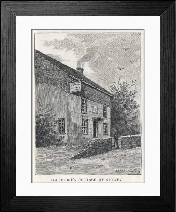 Framed Print : Coleridge Stowey Cottage Framed Print : Coleridge Stowey Cottage