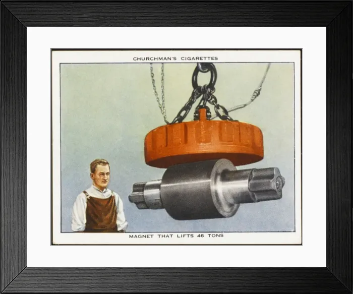 Framed Print : Electro-Magnet / Cig Card Framed Print : Electro-Magnet / Cig Card