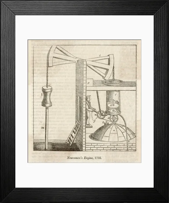 Framed Print : Newcomen Steam Engine Framed Print : Newcomen Steam Engine