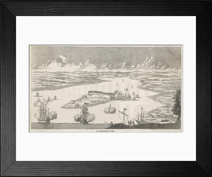 Framed Print : St Petersburg 1706 Framed Print : St Petersburg 1706