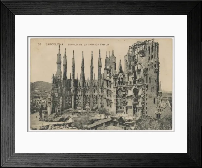 Framed Print : Spain / Barcelona C1910 Framed Print : Spain / Barcelona C1910