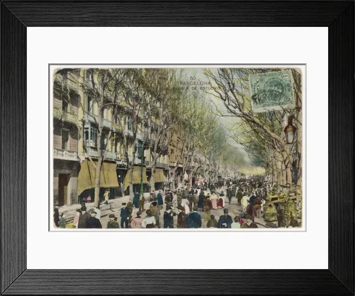 Framed Print : Spain / Barcelona 1913 Framed Print : Spain / Barcelona 1913