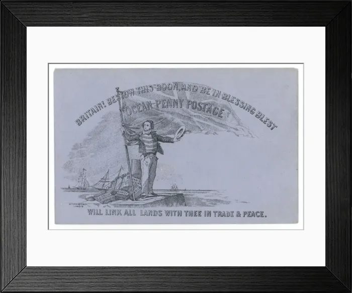 Framed Print : Penny Post Envelope Framed Print : Penny Post Envelope