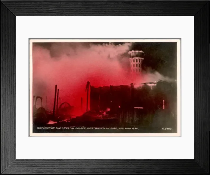 Framed Print : Crystal Palace Burns Framed Print : Crystal Palace Burns