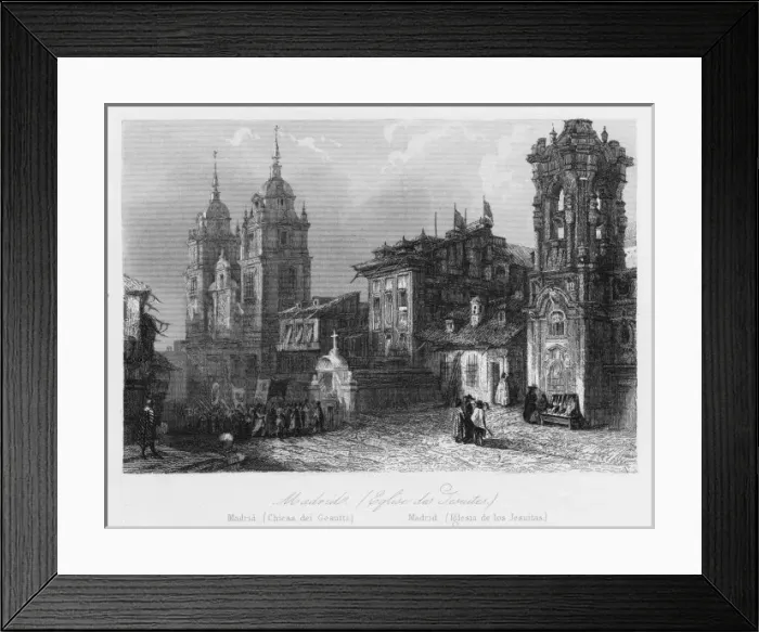 Framed Print : Madrid / Jesuit Church Framed Print : Madrid / Jesuit Church