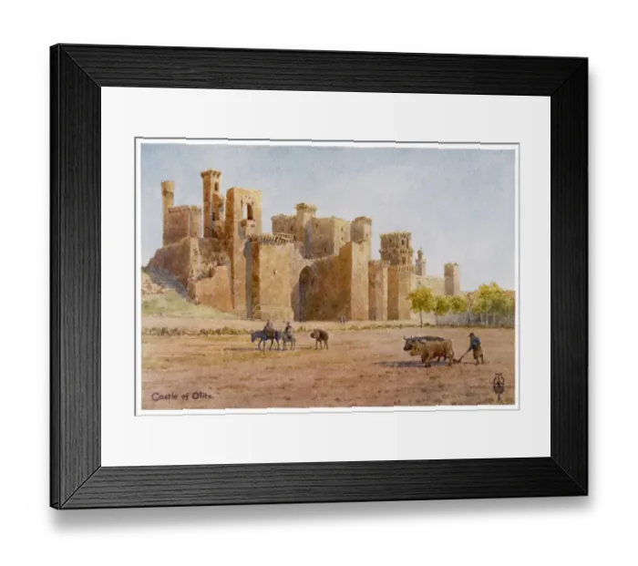 Framed Print : Spain / Olite Castle 1906 Framed Print : Spain / Olite Castle 1906