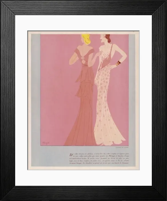 Framed Print : Evening Dress 1931 Framed Print : Evening Dress 1931