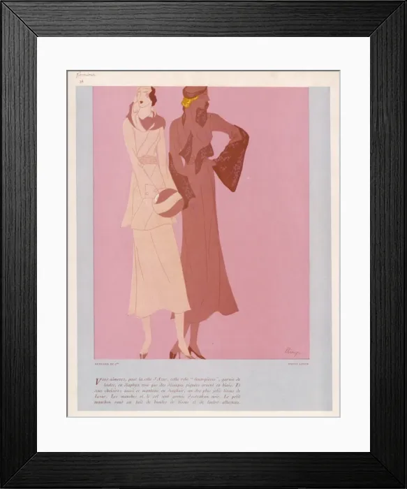 Framed Print : Costume / Bernard Et Cie Framed Print : Costume / Bernard Et Cie