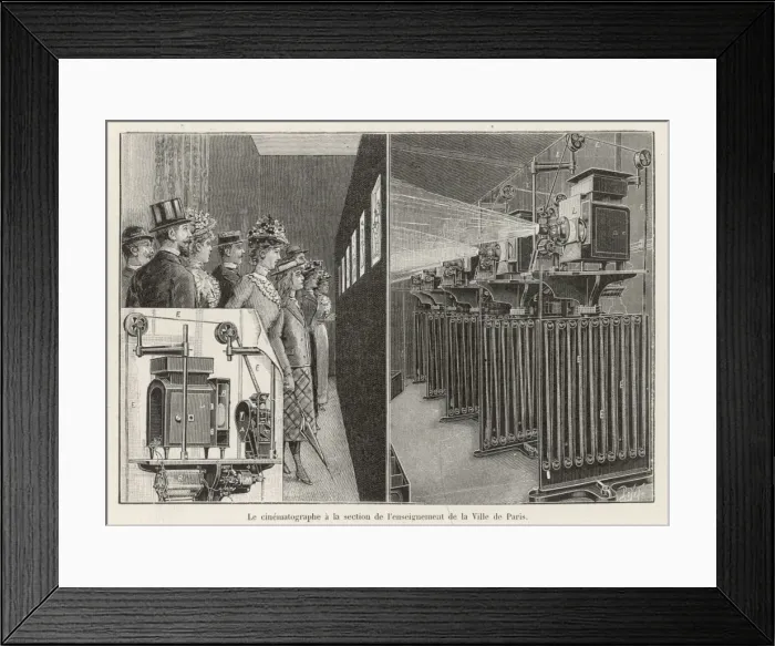Framed Print : Film at 1900 Exposition Framed Print : Film at 1900 Exposition