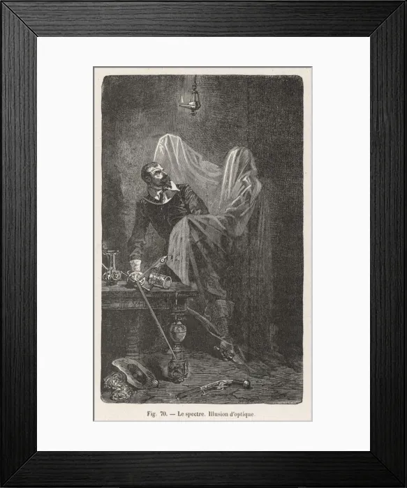 Framed Print : Optical Illusion / Ghost Framed Print : Optical Illusion / Ghost