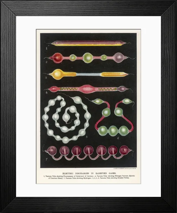 Framed Print : Electric Discharges / Gas Framed Print : Electric Discharges / Gas