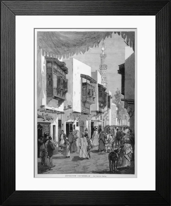 Framed Print : Cairo Street / Exhibition Framed Print : Cairo Street / Exhibition